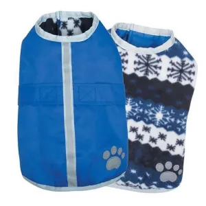 Zack and Zoey Noreaster Dog Blanket Coat - Blue